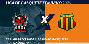 TV Brasil transmite Sesi Araraquara x Sampaio Basquete neste domingo